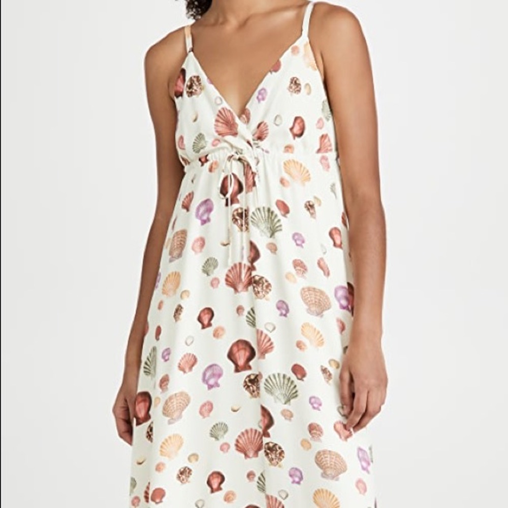 L’Agence Sachi Shell-Print Dress